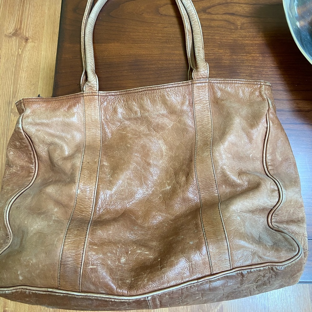 Leather book or laptop bag